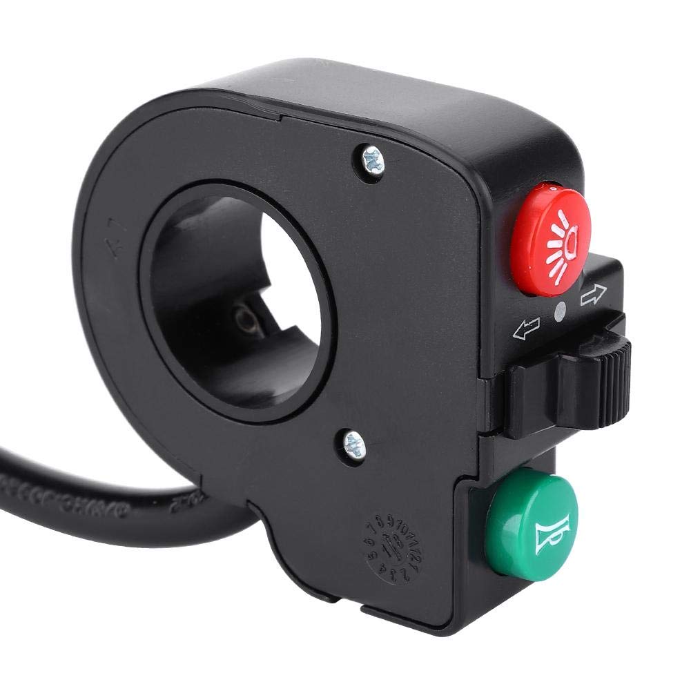 3 in 1 Motorcycle Handlebar Switch - Turn Signal, Horn & Light Control for Harley, Honda, Yamaha - Perfect for Night Riding & Urban Commuting