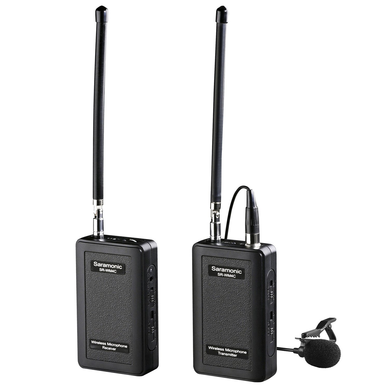 Saramonic SR-WM4C 4-Channel VHF Wireless Lavalier Microphone System - Compatible with iPhone 13/12/11, iPad, Canon/Nikon/Sony DSLR Cameras & Camcorders - Ideal for Interviews, Vlogging, YouTube Videos & Live Streaming