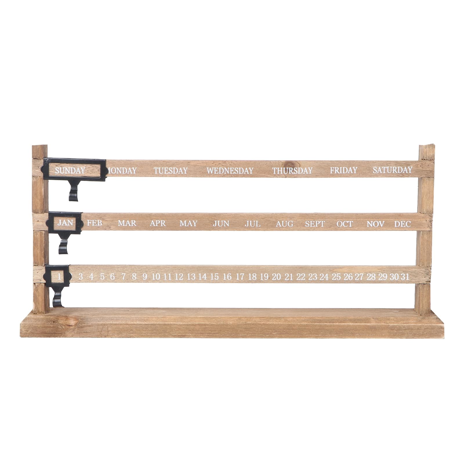 Vosarge Perpetual Desk Calendar - Wooden Sliding Wall Calendar for Home & Office Decor - Perfect for Daily Planning, Gifts, and Desk Organization