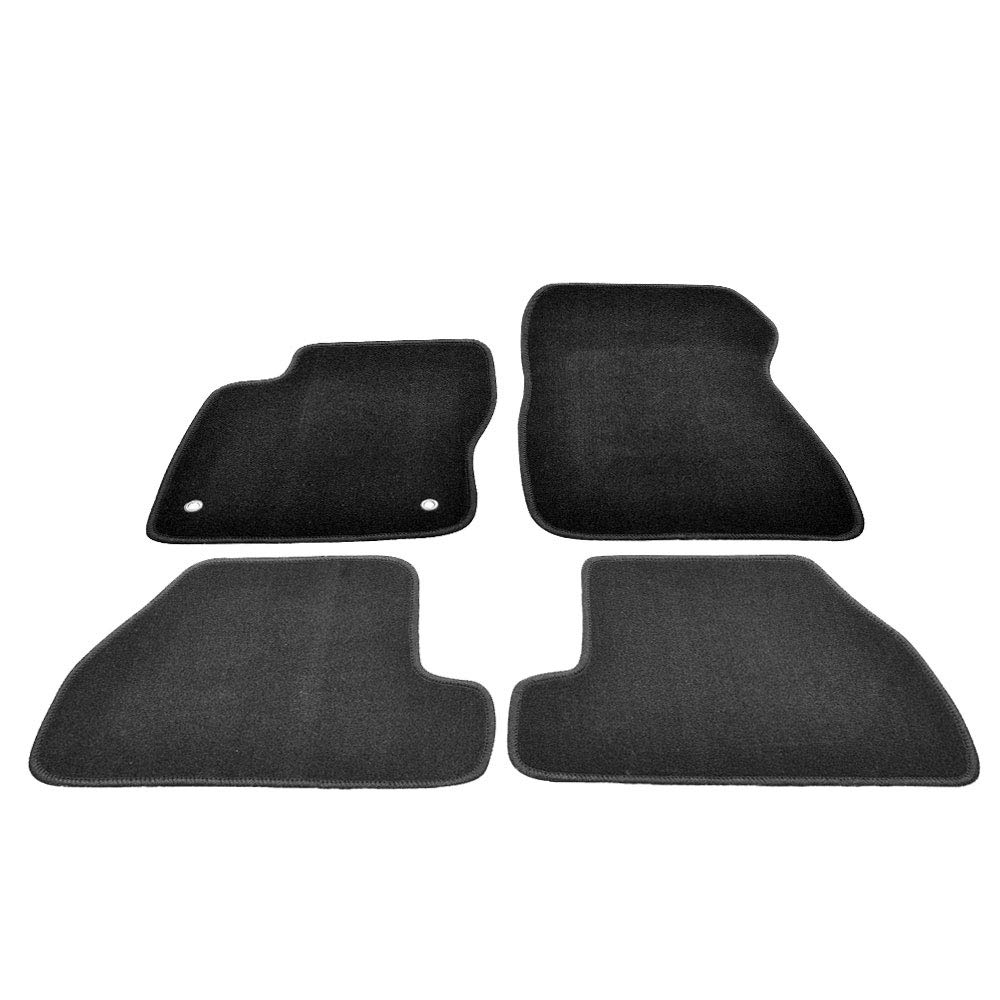 FREEMOTOR802® Premium Nylon Car Floor Mats for 2011-2015 Ford Focus - 4-Piece Set, Non-Slip, Black, Custom Fit Replacement Liners | Perfect for Daily Commuting, Road Trips & All-Weather Protection