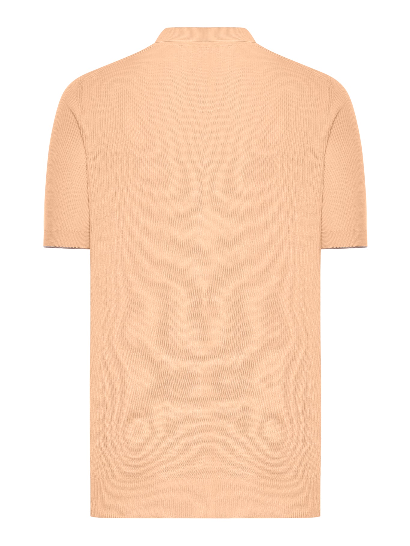 Brunello Cucinelli Men's Polo Sweater - Yellow Orange (M29400015 CNN40 Papaya Nebbia) | Luxury Cashmere Knitwear for Casual & Business Wear