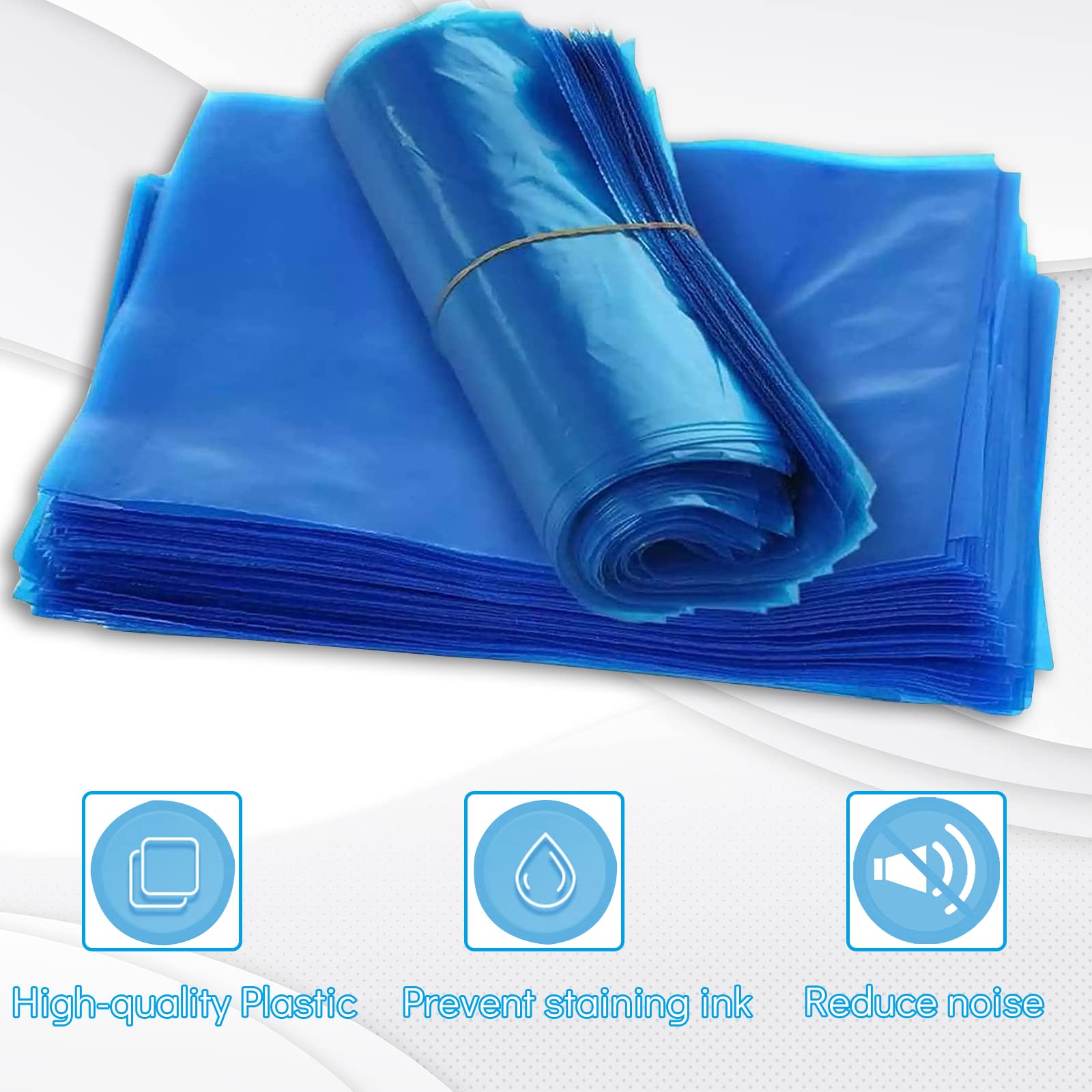 Yangna 200Pcs Disposable Blue Plastic Machine Covers - Protective Sleeves for Equipment & Machinery | Perfect for Industrial, Medical & Food Processing Use