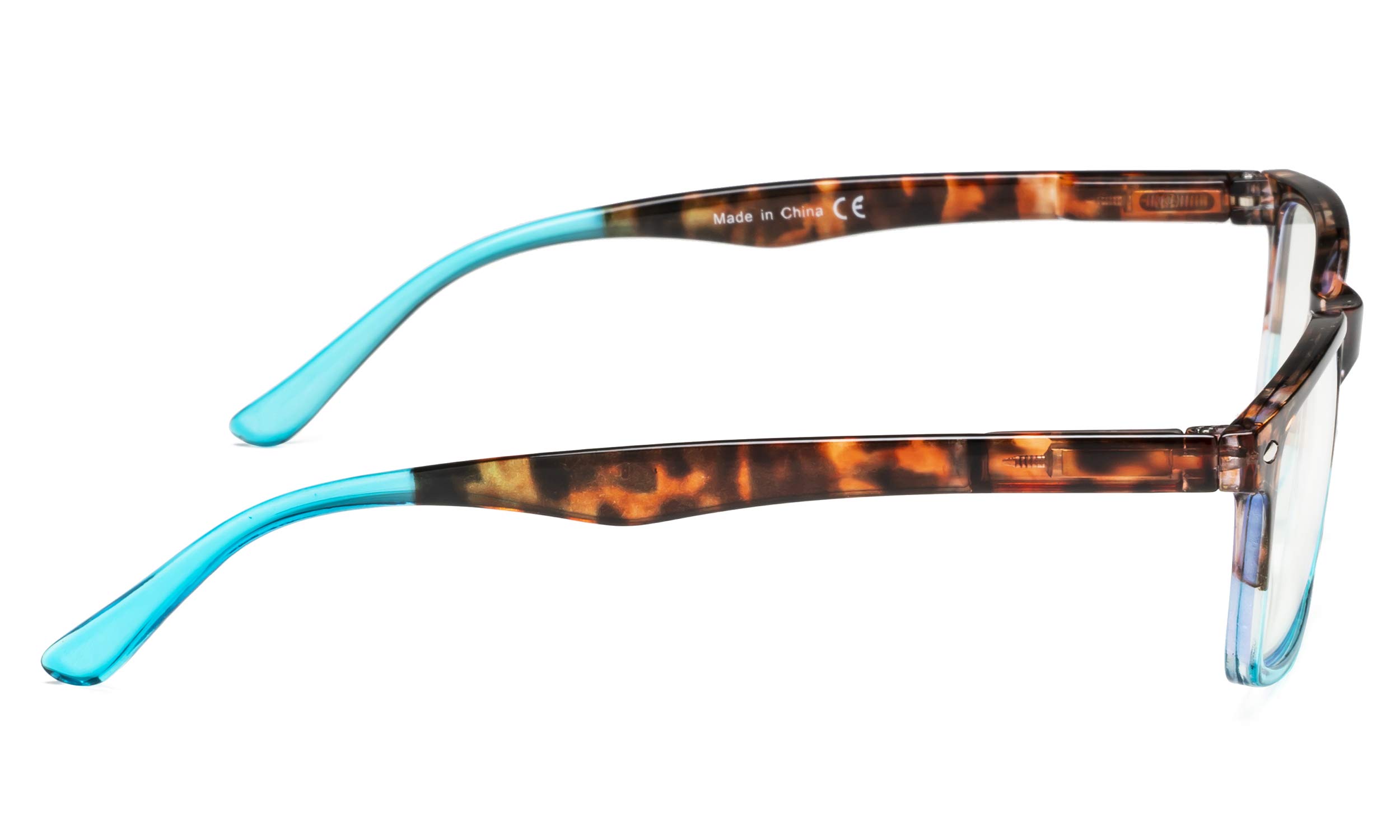 BLUELESS Computer Reading Glasses with Clear Lens & UV Protection - Anti-Eye Strain Glasses for Women & Men - Perfect for Office Work, Gaming & Digital Screen Use