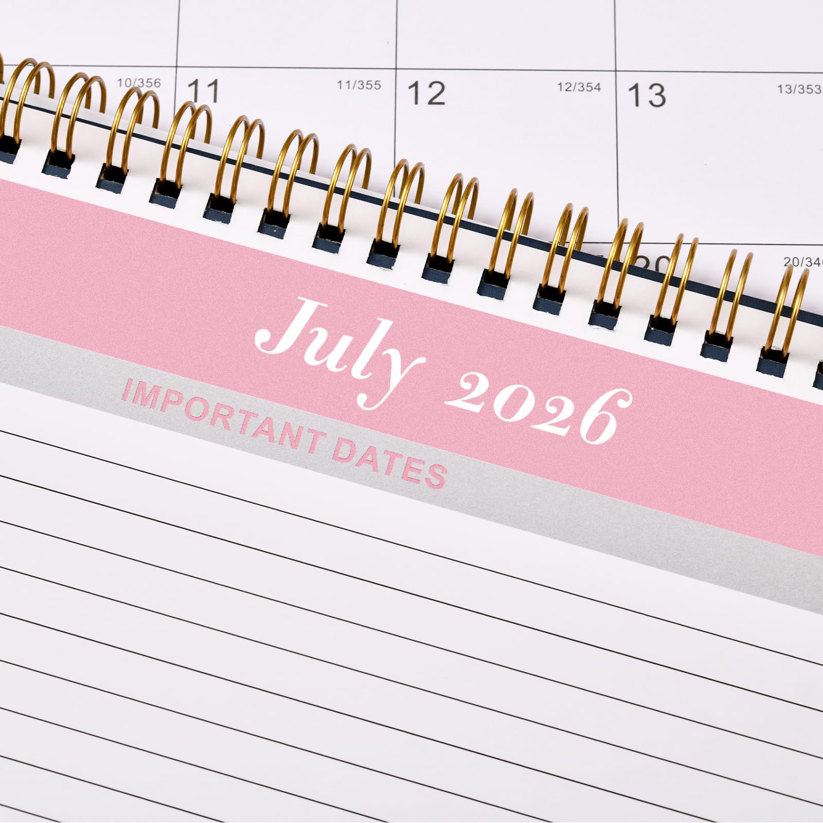 2025-2026 Desk Calendar - 18-Month Planner from March 2025 to August 2026 | 10