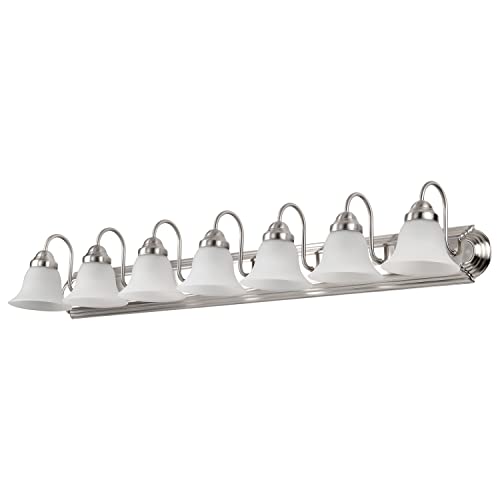 Brushed Nickel/Frosted Glass