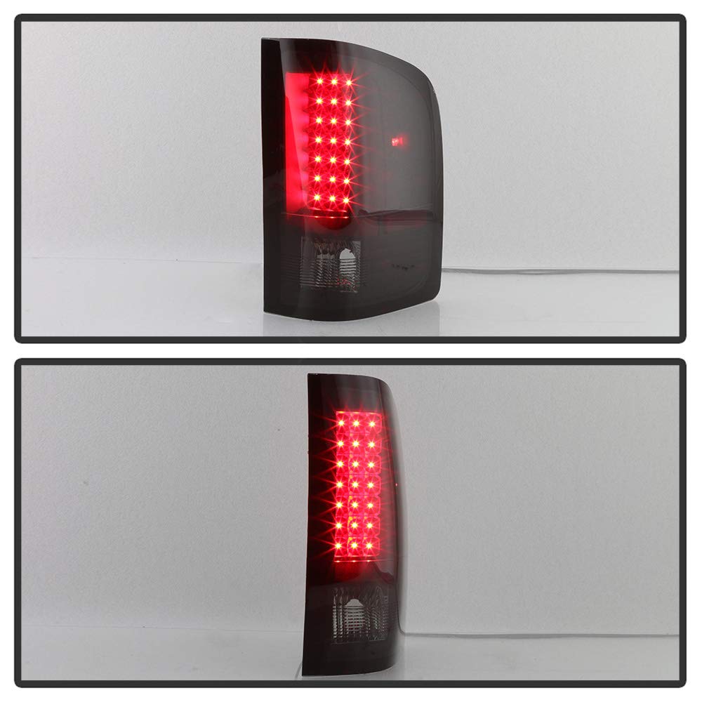 ACANII LED Tail Lights for 2007-2013 Chevy Silverado 1500 & 2007-2014 2500/3500 HD Models - Smoke Lens Style, DOT Approved, Plug & Play Installation - Perfect for Off-Roading, Night Driving & Truck Customization