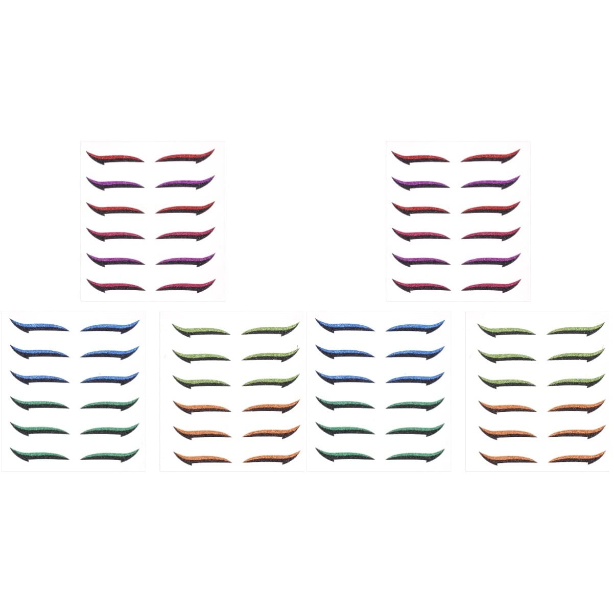 Minkissy Glitter Eyeliner Stickers - 36 Pairs Reusable for Eye Makeup