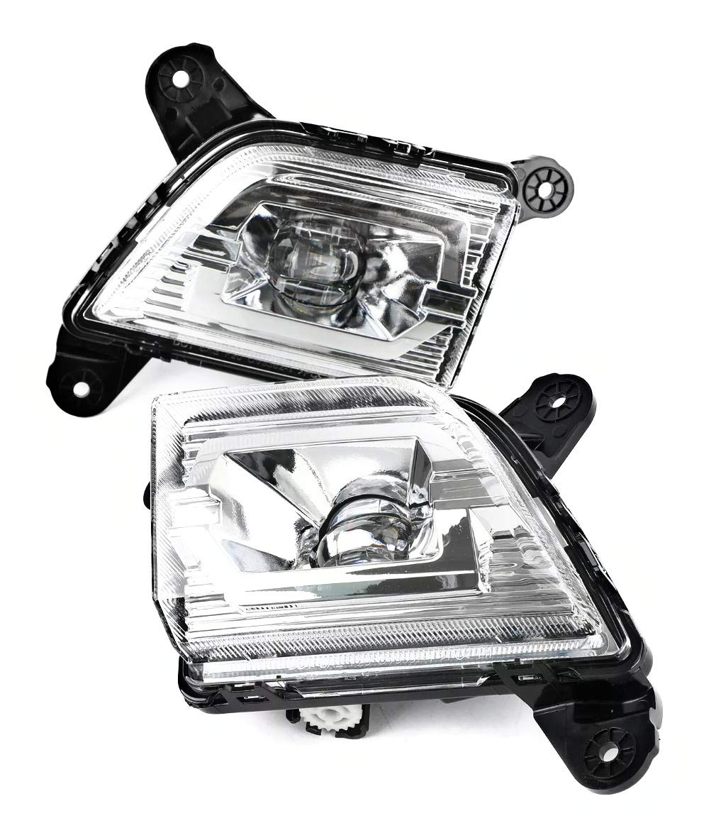 LED Fog Light Assembly for 2019-2022 Chevy Silverado 1500 2500 3500 - Next Gen Replacement Fog Lamps with Switch & Wiring Kit (Compatible with GM2593332, GM2592332, 84509652, 84509651) - Perfect for Night Driving & Off-Road Adventures
