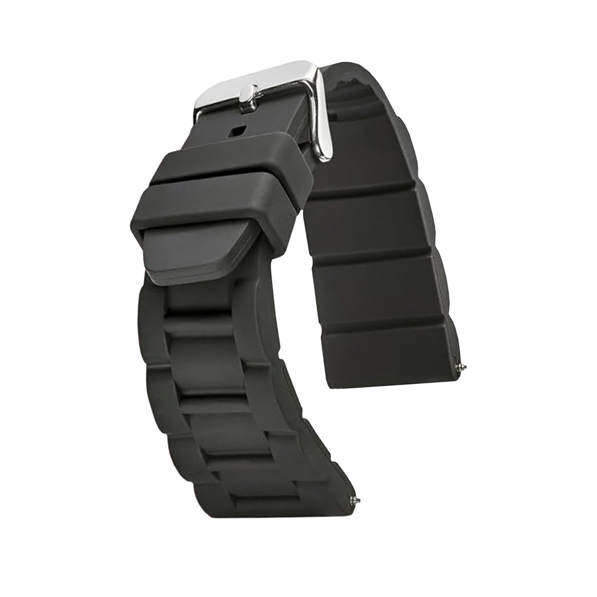 Premium Adjustable Silicone Watch Band for Men & Women - Sporty Durable Rubber Strap - Waterproof Replacement for Smartwatches & Regular Watches - Ideal for Running, Swimming & Outdoor Activities