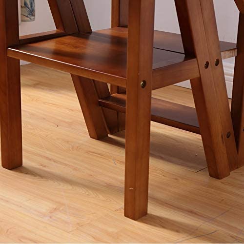 KAZUP Foldable Wooden Step Stool for Home, Portable Multifunctional Ladder Chair with Non-Slip Surface - Perfect for Kitchen, Bathroom, Kids Room & Indoor Climbing