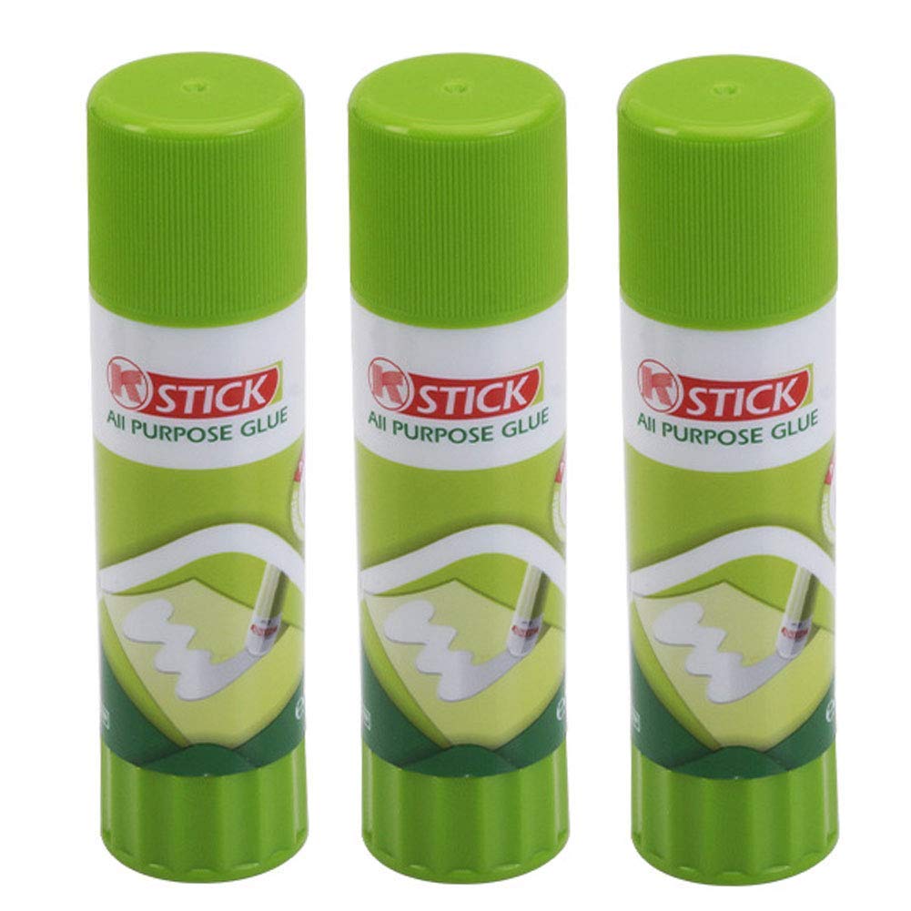 3D Printer Glue Sticks - 3 Pack Solid Adhesive for PLA ABS PET PETG Filament - Perfect for Hot Bed Printing, Prevents Warping & Improves Adhesion - Ideal for 3D Printing Projects, DIY Models & Prototyping
