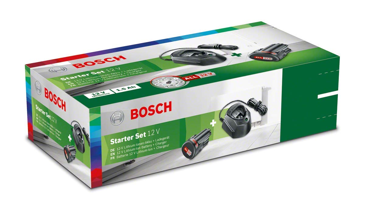 Bosch 12V Max Lithium-Ion Battery and Charger Kit - Power Tools Battery Pack for Drills, Saws & More - Includes Fast Charger & Durable Battery - Perfect for DIY Projects & Professional Use