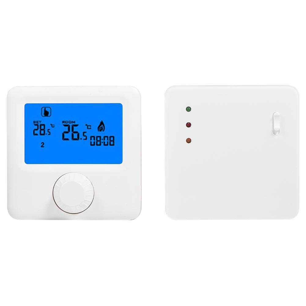 Smart Digital Thermostat with LCD Display - Wireless RF Temperature Controller for Electric Heating Systems | High Performance CPU, Stable & Reliable | Perfect for Home, Office & Greenhouse Climate Control