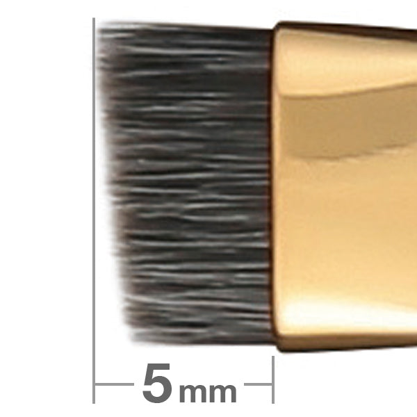 S165 Angled Eyebrow Brush - Professional Makeup Brush for Precise Brows & Eyeliner - Perfect for Salon, Home Use & Travel