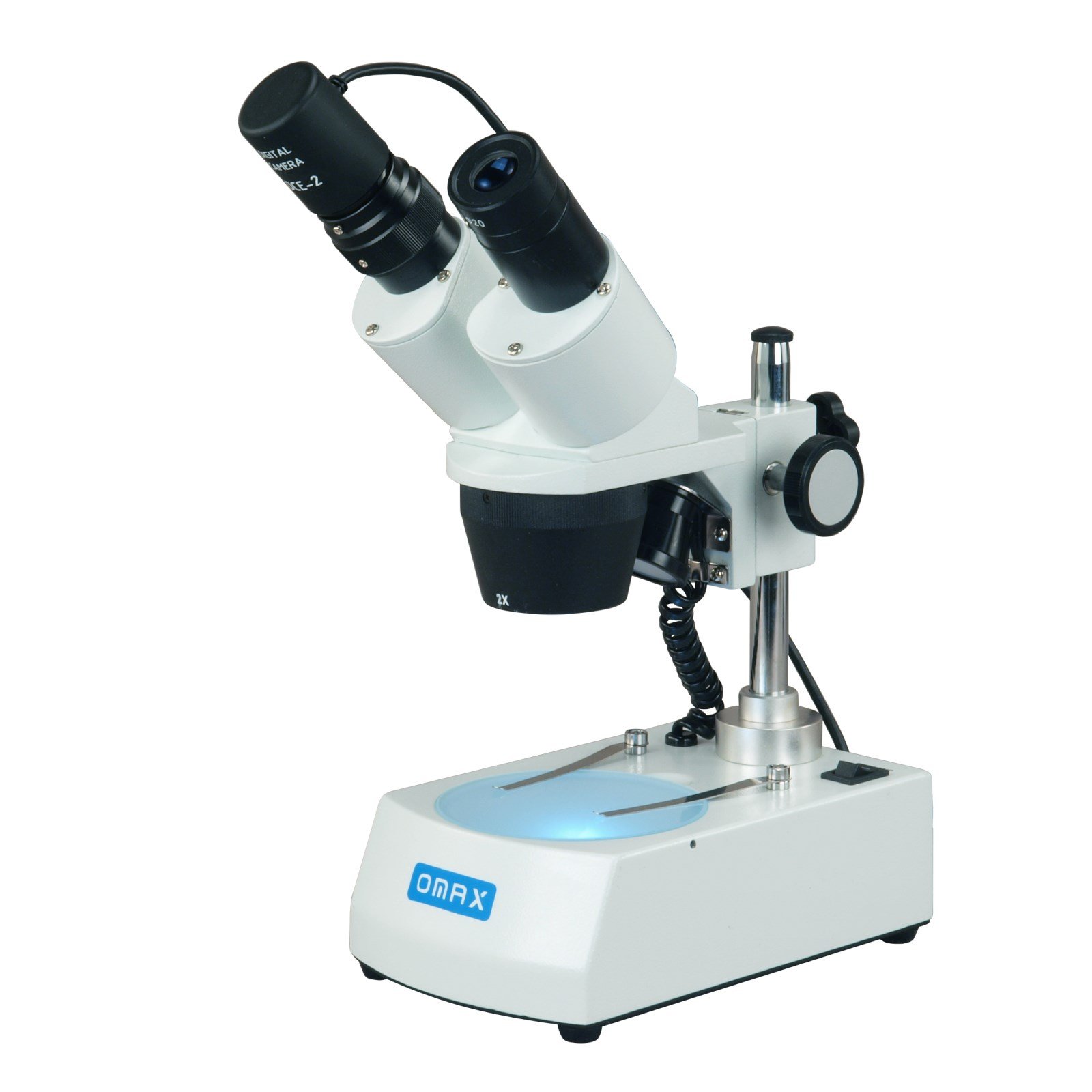 OMAX 20X-40X-80X Wireless Stereo Binocular Microscope with Dual LED Illumination & USB Digital Camera - Perfect for Coin Collecting, Jewelry Inspection, and Science Education