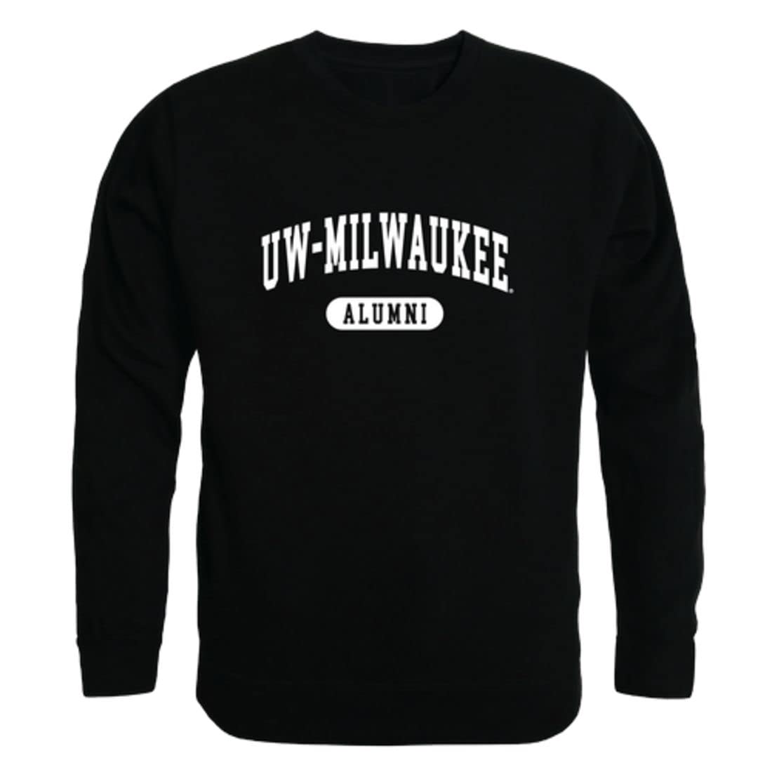 University of Wisconsin Milwaukee Panthers Alumni Fleece Crewneck Pullover Sweatshirt - Black | Comfortable & Warm UW-Milwaukee Spirit Wear for College Alumni, Game Day & Casual Outfits