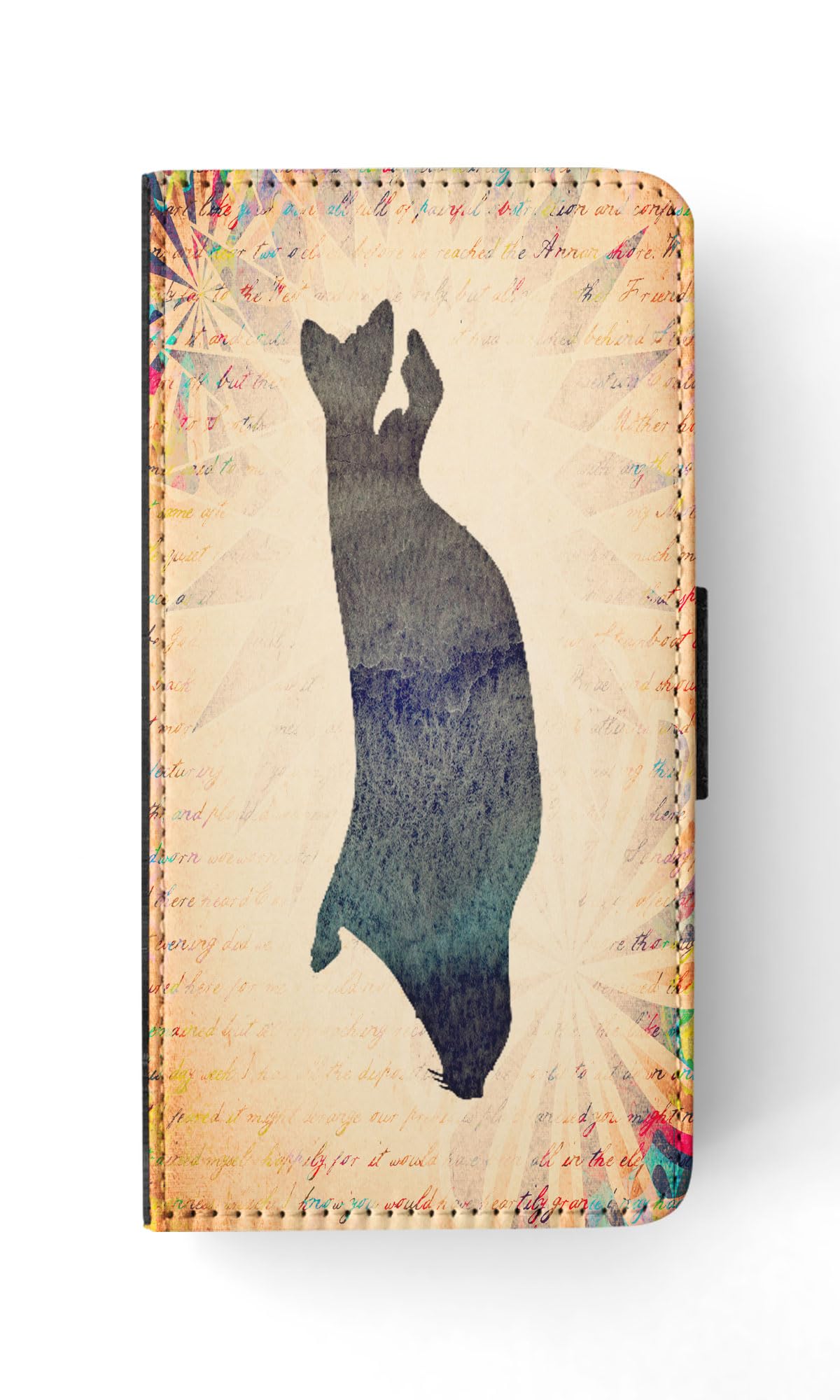 Premium Seal Watercolor Art Flip Wallet Phone Case for Apple iPhone 15 Pro - Stylish Protective Cover with Card Slots for Everyday Use