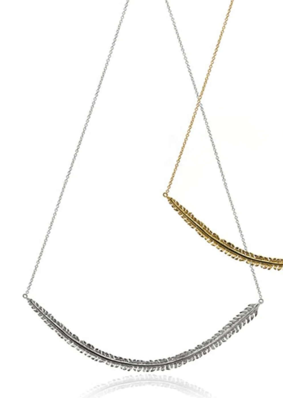 Flock Together Sterling Silver Feather Necklace - Handmade in USA - Perfect for Boho Style, Gift Giving & Everyday Wear