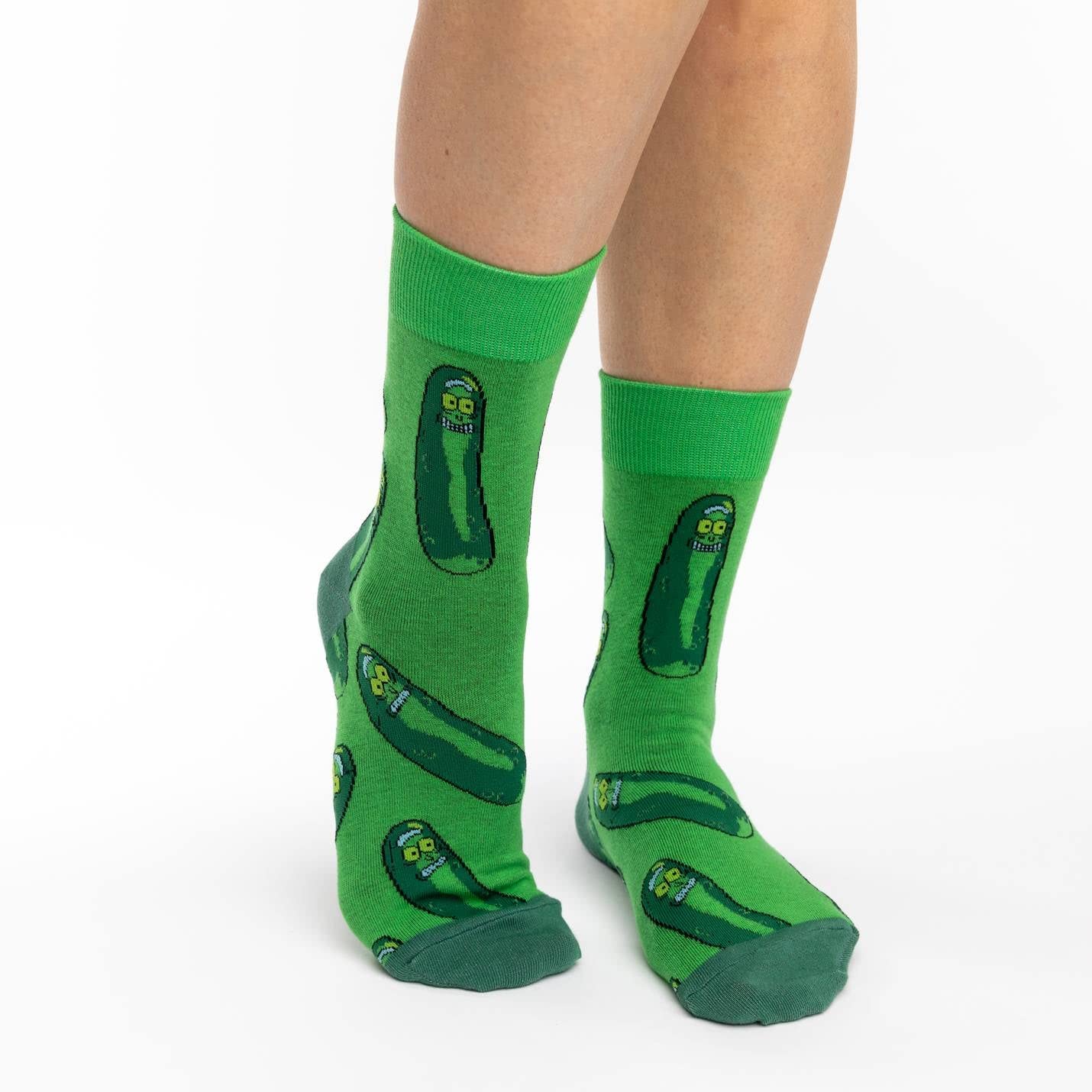 Good Luck Sock Women's Rick and Morty Socks - Fun Cartoon Crew Socks for Adults - Perfect for Cosplay, Gifts & Everyday Wear