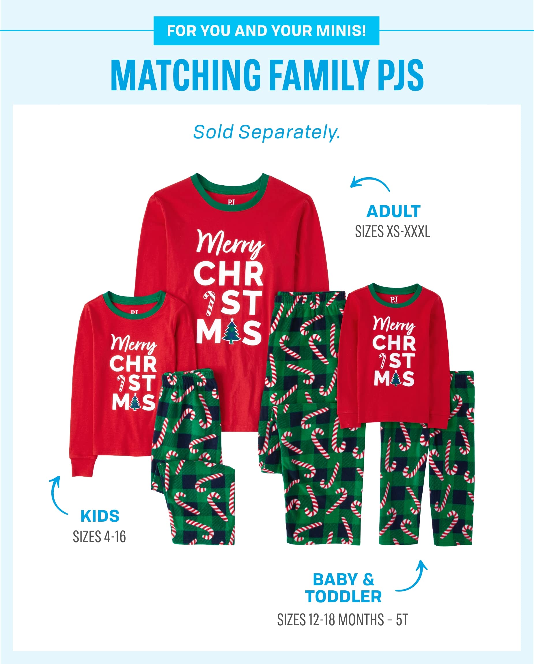 Kids' Christmas Pajama Sets - Family Matching Fleece Pajamas for Holiday Photos