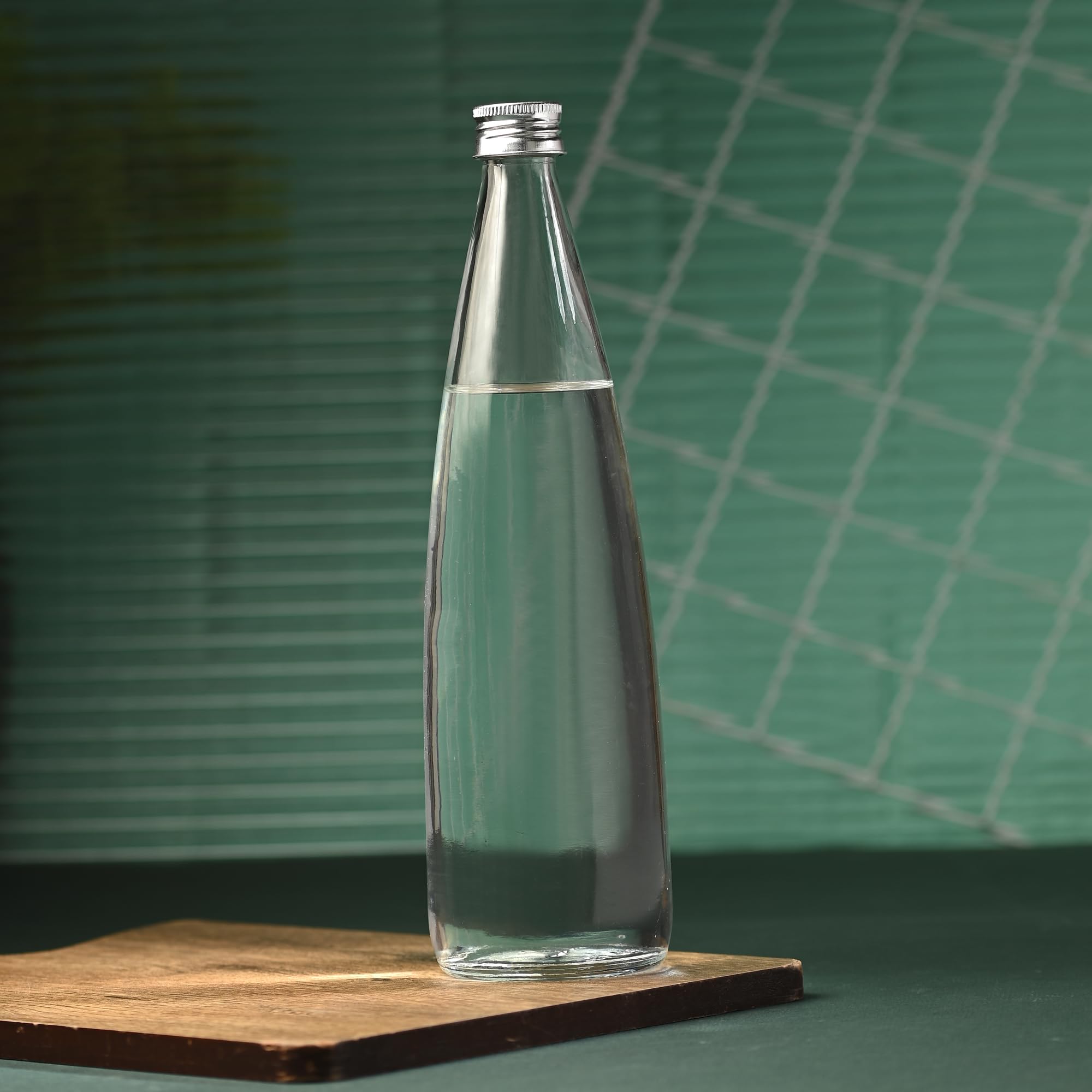 Stylish 800ml Transparent Glass Water Bottle - BPA Free, Food Grade, Leak Proof - Perfect for Water, Juice, Tea & Sports | Home, Office, Gym & Outdoor Activities