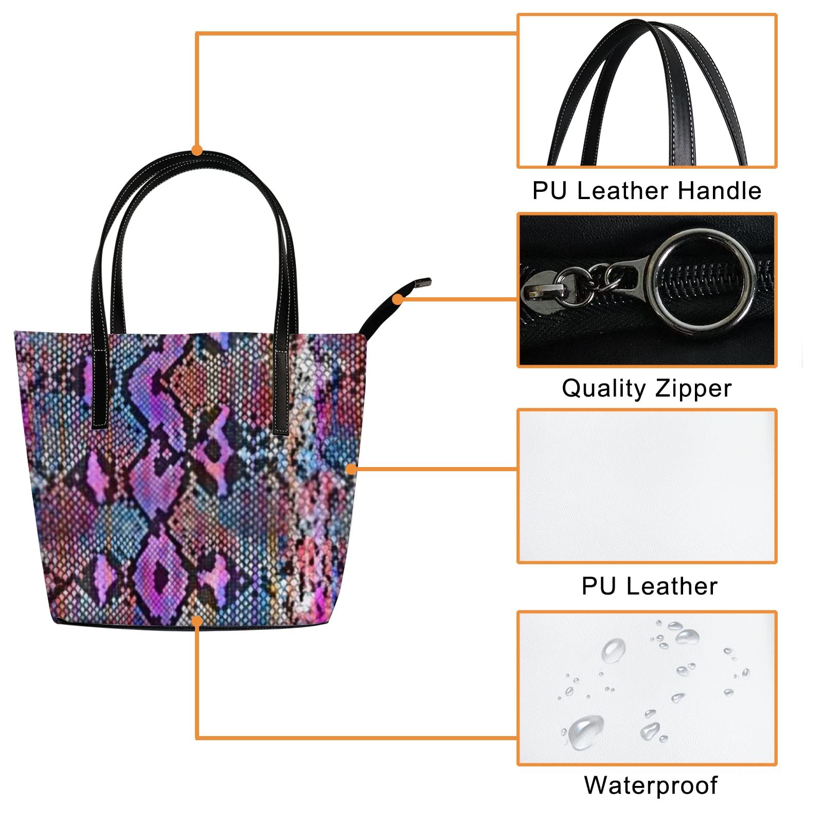Premium Genuine Leather Tote Bag for Women - Stylish Crossbody Handbag with Adjustable Strap, Spacious Work Tote for Office, Travel & Daily Use