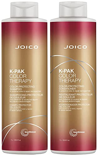 Joico K-Pak Color Therapy Shampoo & Conditioner Set - Sulfate-Free Hair Care for Color-Treated & Damaged Hair - Salon Quality Repair & Shine - Perfect for Daily Use & Post-Color Treatment