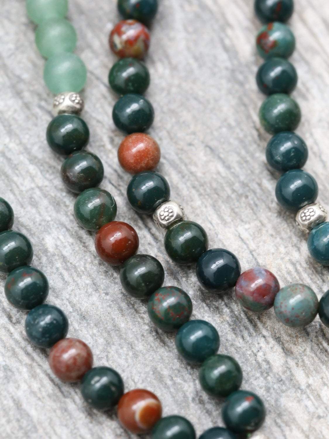 Green Heart Chakra Energy Mala Beads - 108 Healing Meditation Prayer Necklace for Spiritual Balance & Stress Relief | Perfect for Yoga, Reiki & Mindfulness Practices