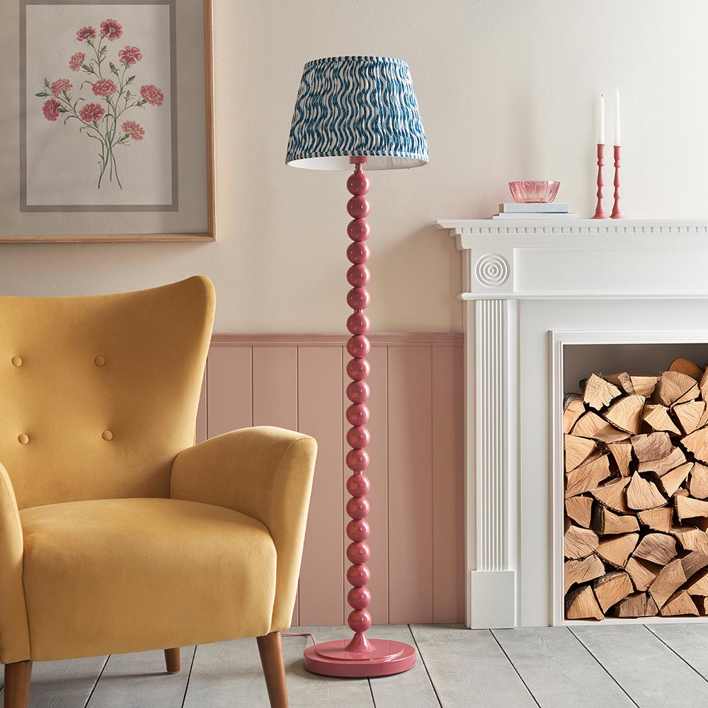 Auralis Ripple Floor Lamp with E27 Socket - Modern LED Standing Light for Living Room, Bedroom & Office - Adjustable Height in Multiple Finishes (Black, White, Bronze) - Perfect for Ambient Lighting & Home Decor