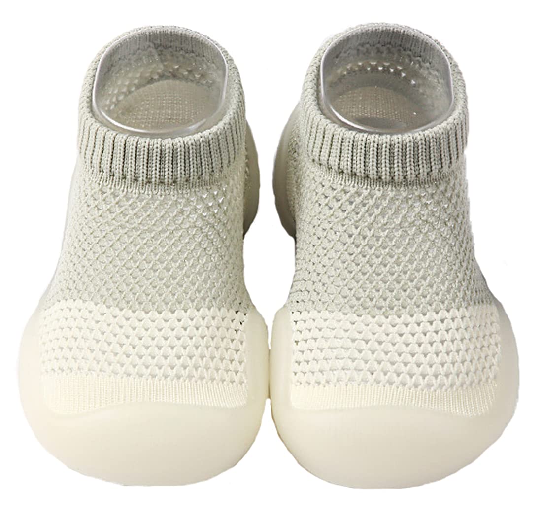 Baby Boys & Girls First Walking Shoes - Soft Sole Non-Slip Toddler Slippers | Lightweight Breathable Mesh Socks Shoes for Indoor & Outdoor Play