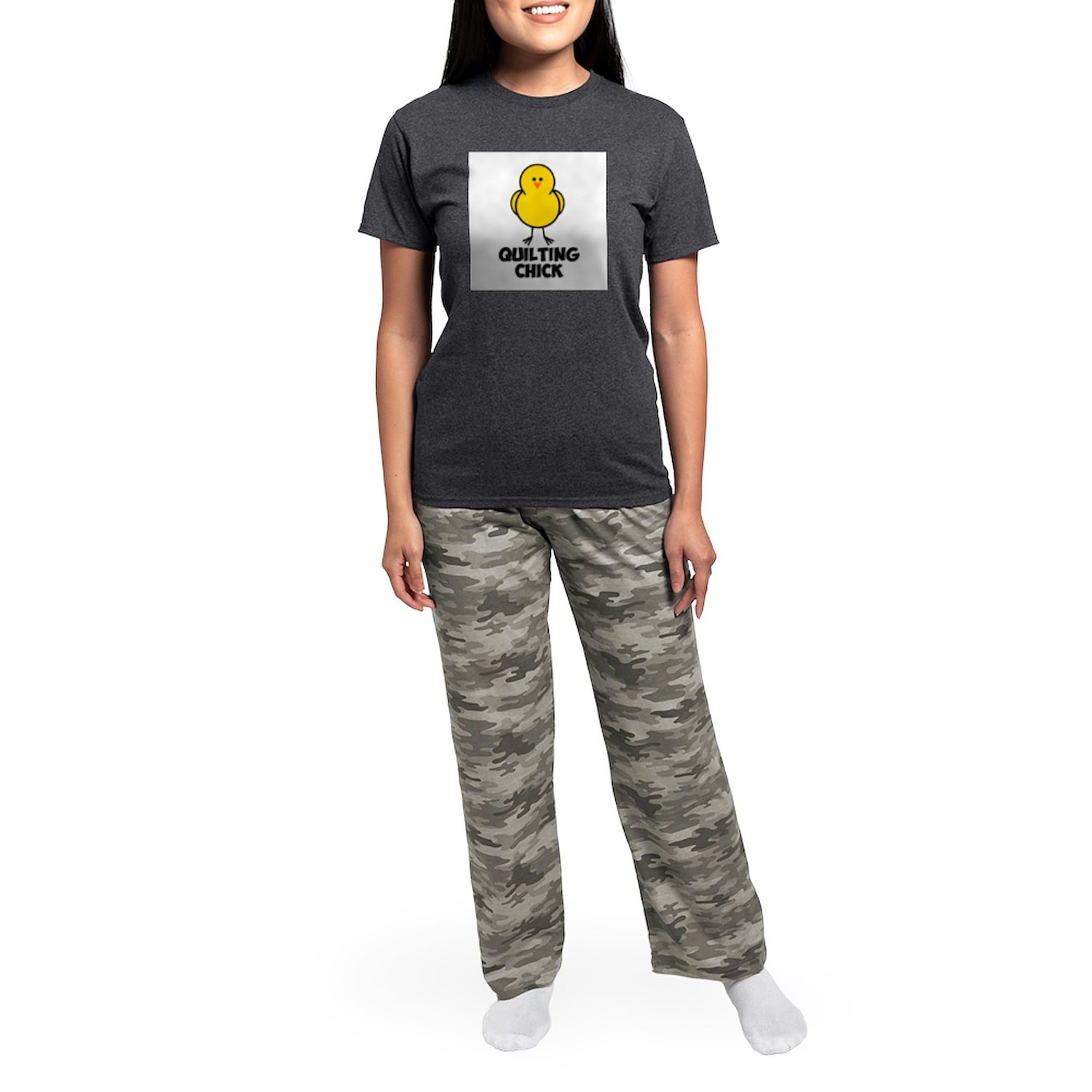 Quilting Chick Women's Lightweight Pajama Set - Charcoal Novelty Sleepwear for Women | Cozy Lounge & Sleepwear for Relaxing Evenings