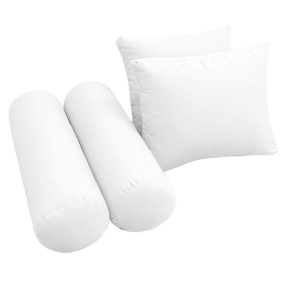 Style1 AD106 5-Piece Knife Edge Outdoor Daybed Mattress Set - Crib Size Cushion, Bolster Pillow for Patio, Poolside & Garden Lounge (Water-Resistant & Durable)