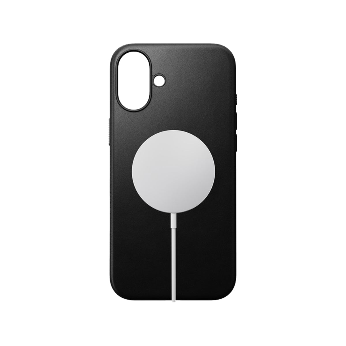 Premium Genuine Leather iPhone 16 Plus Case - Slim Protective Cover with Raised Bezels (Black) | Perfect for Business Professionals & Everyday Use