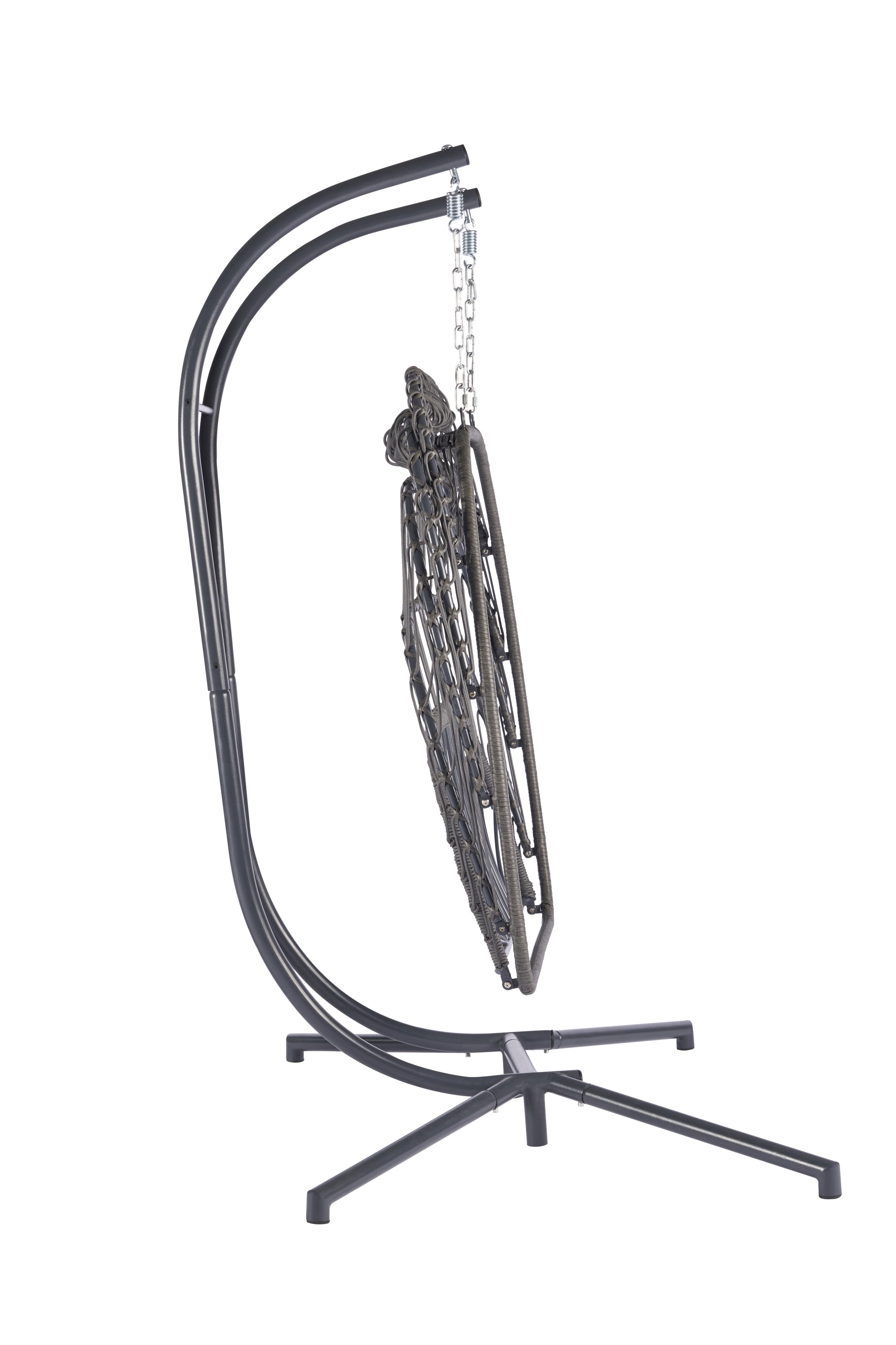 2 Person Outdoor Rattan Hanging Chair - Patio Wicker Egg Swing Chair for Garden, Balcony & Backyard - Perfect for Relaxing & Lounging
