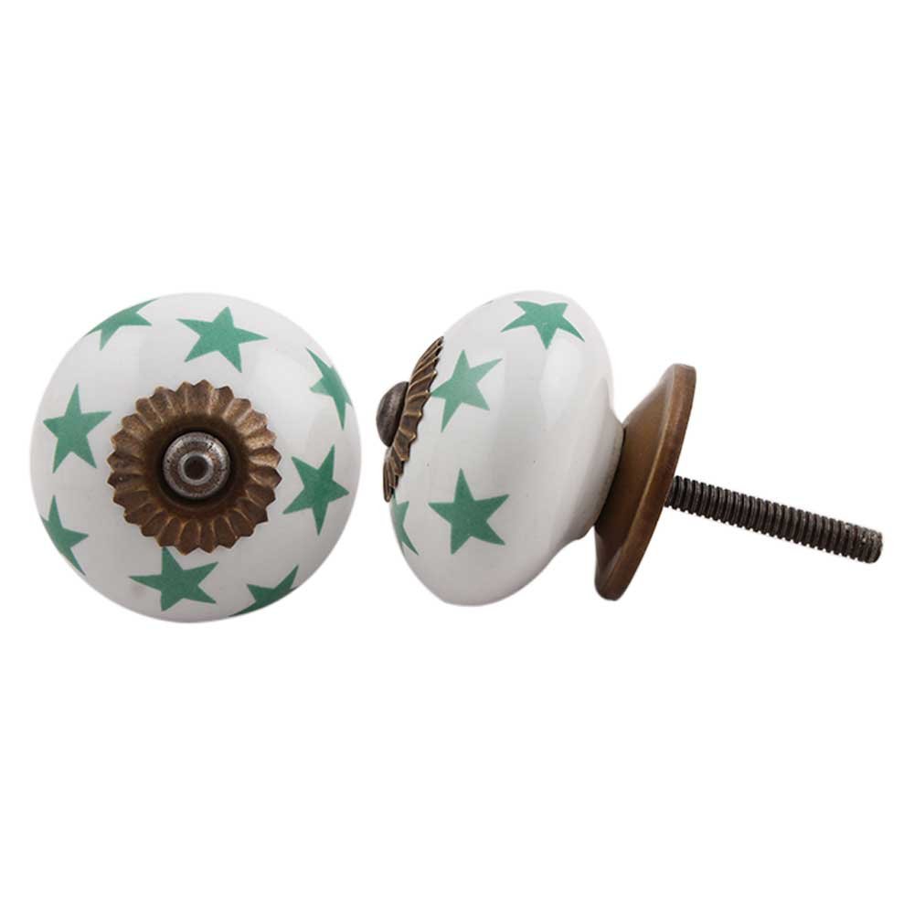 14 Pack Star White Ceramic Drawer Knobs - Premium Hand-Finished Cabinet Hardware for Kitchen, Dresser & Furniture - Decorative Pulls for Cabinets, Drawers & Doors - Elegant Home Upgrade for Modern & Vintage Interiors