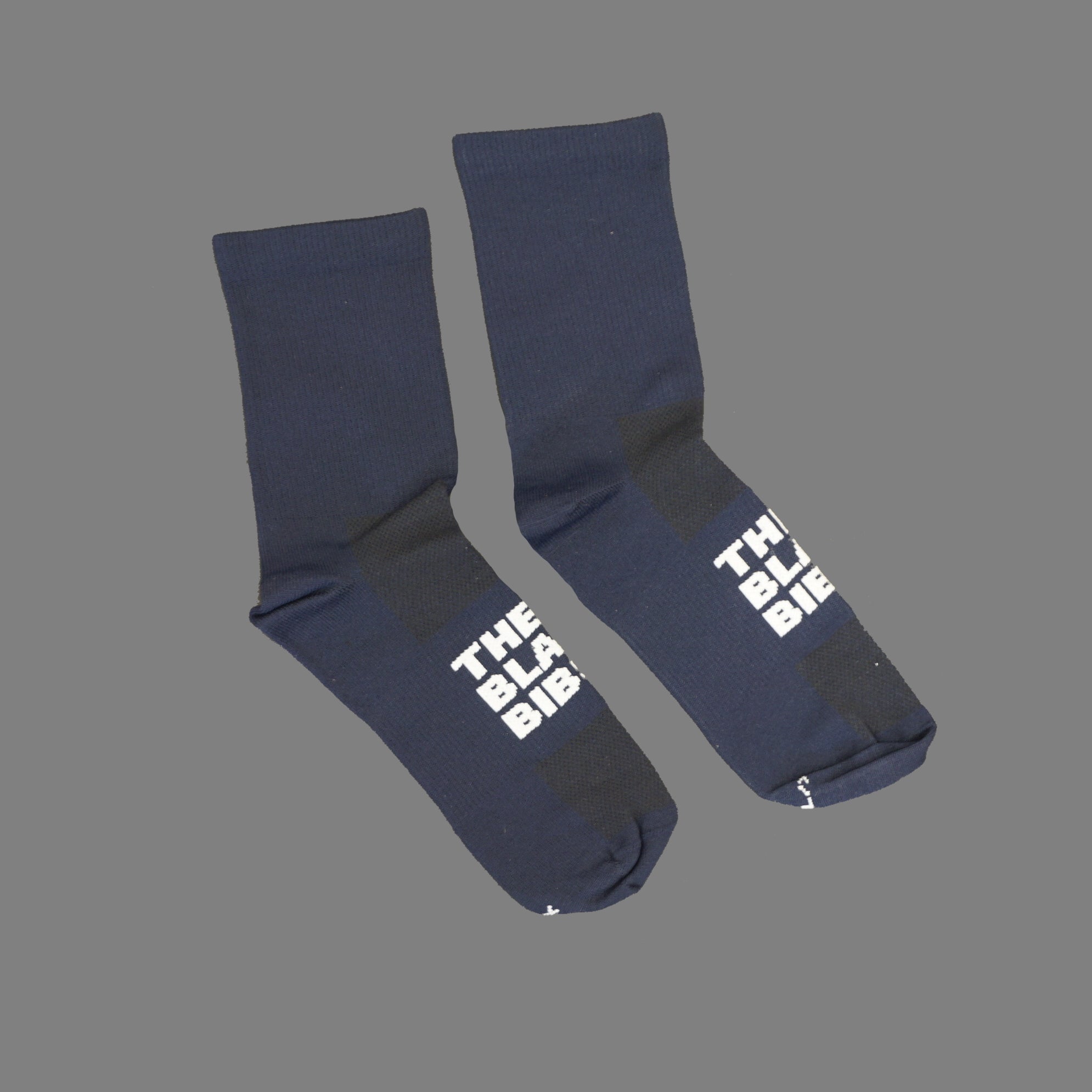 The Black Bibs Socks - Dark Navy Cycling Socks for Men & Women - Breathable & Comfortable for Road & Mountain Biking - Perfect for Training & Racing