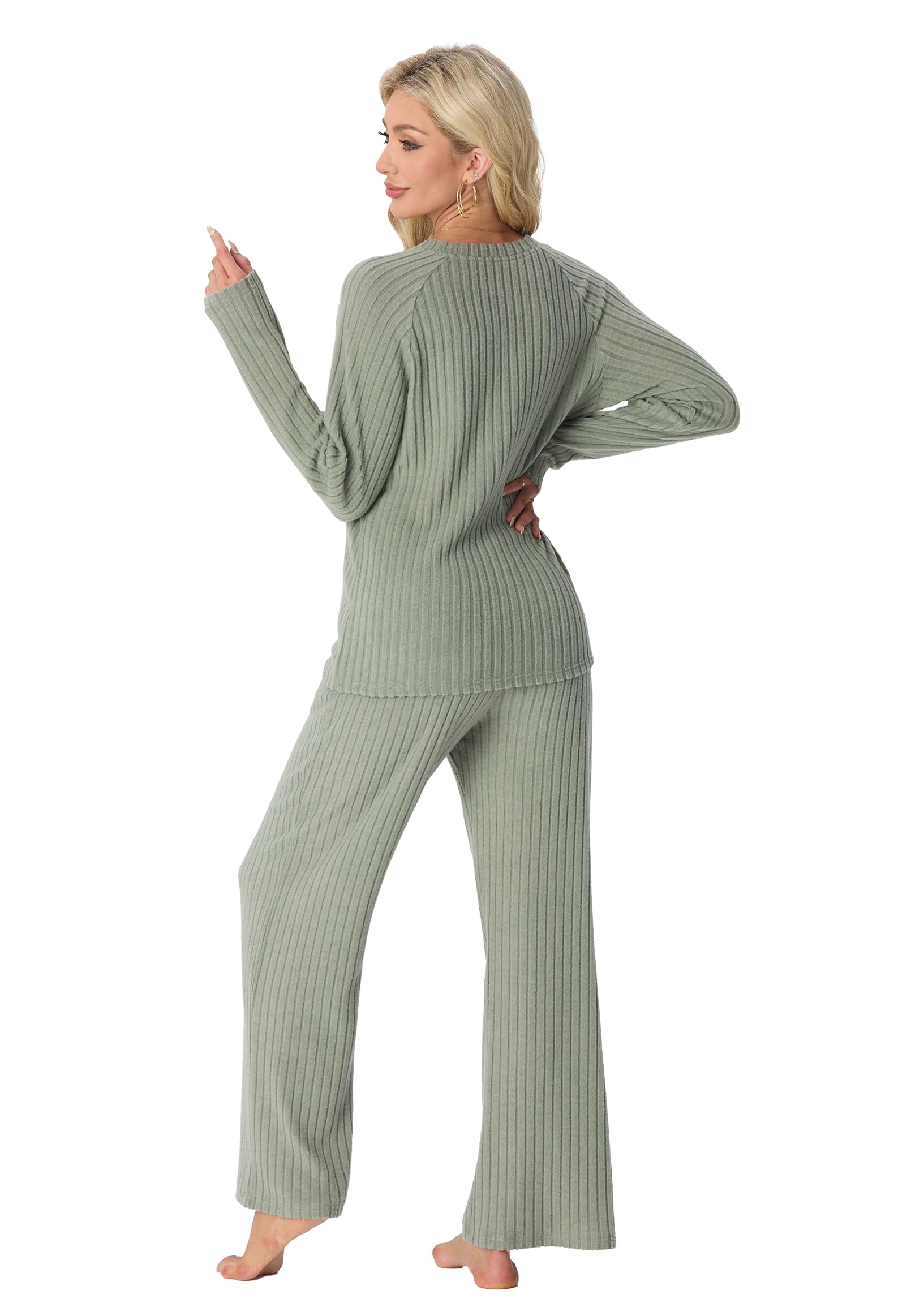 PrinStory Women's Pajama Sets - Soft Long Sleeve Winter Pajamas for Women, Cozy 2-Piece Lounge Set | Perfect for Sleepwear, Relaxing at Home & Gift Giving