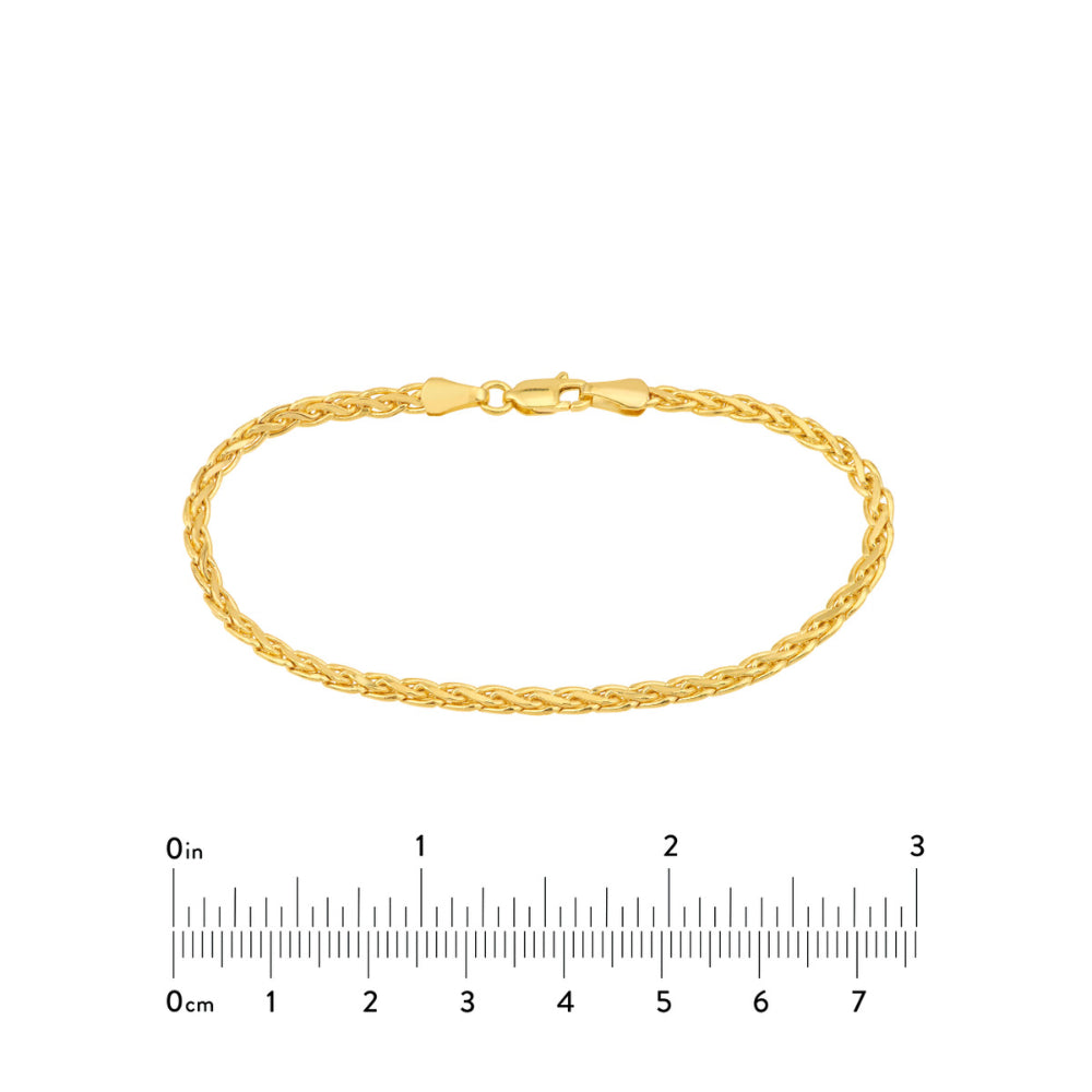 14K Yellow Gold Bracelet for Women - 7.5 Inch Adjustable Chain Link Bracelet - Elegant Minimalist Jewelry Gift for Her - Perfect for Everyday Wear, Date Nights & Special Occasions