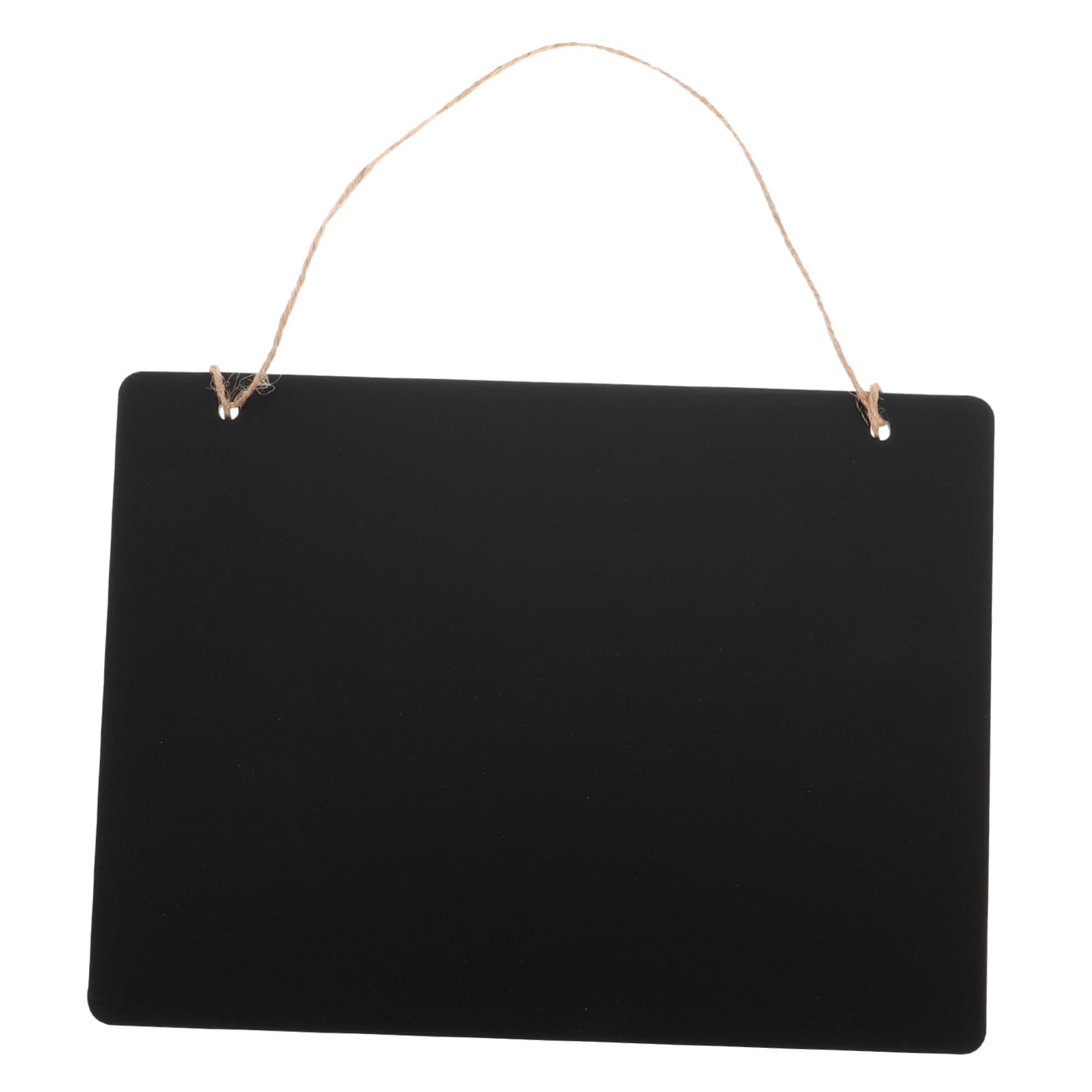 Reusable Chalkboard Sign - Double Hanging Wooden Message Board with Memo Tags | Decorative Wall Blackboard for Home, Office & Classroom Organization