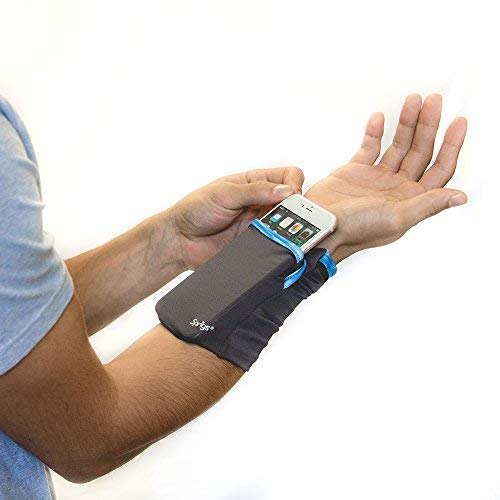 Sprigs Banjees 2 Pocket Wrist Wallet - Secure Wrist Band for Cash, Cards & ID - Perfect for Travel, Running, Hiking & Outdoor Activities