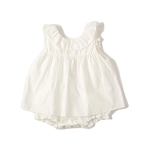 FullGood Newborn Baby Girl Floral Romper Dress - Sleeveless Bodysuit Jumpsuit for Summer | Perfect for Photoshoots, Parties & Outdoor Play