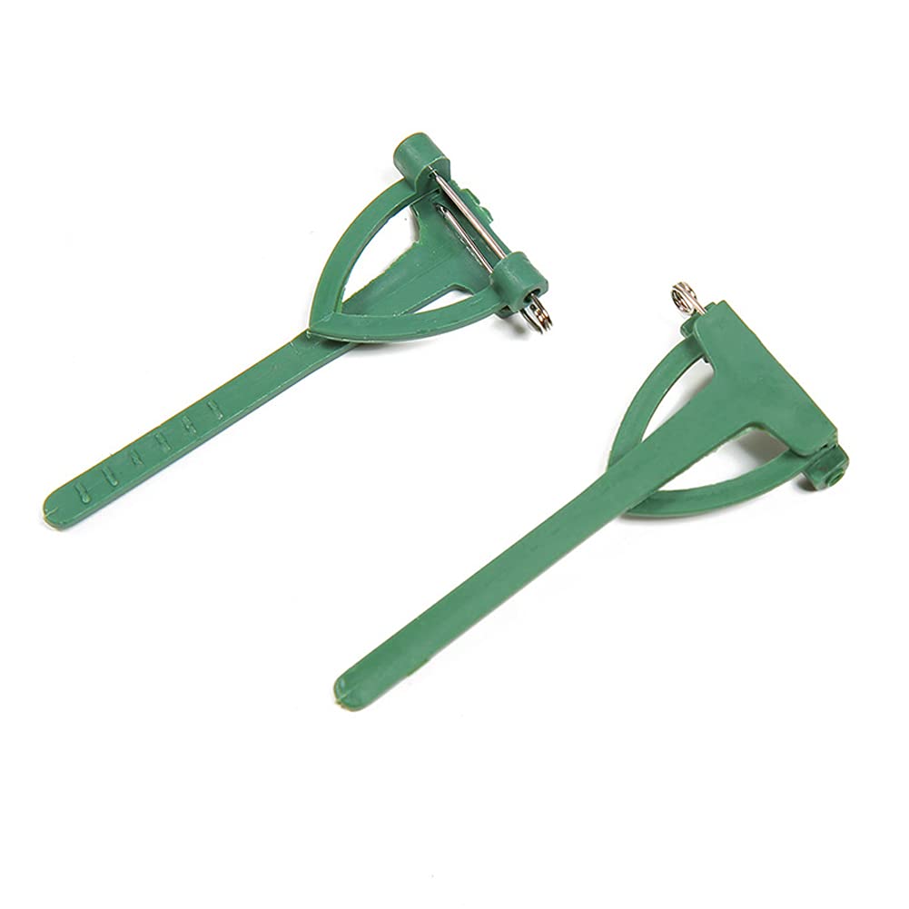 50Pcs Plastic Corsage Safety Pins - Boutonniere Pins for Weddings, Prom, Graduation - Triangle Flower Brooch Clips for Lapel, Bouquet & Corsage (Green)
