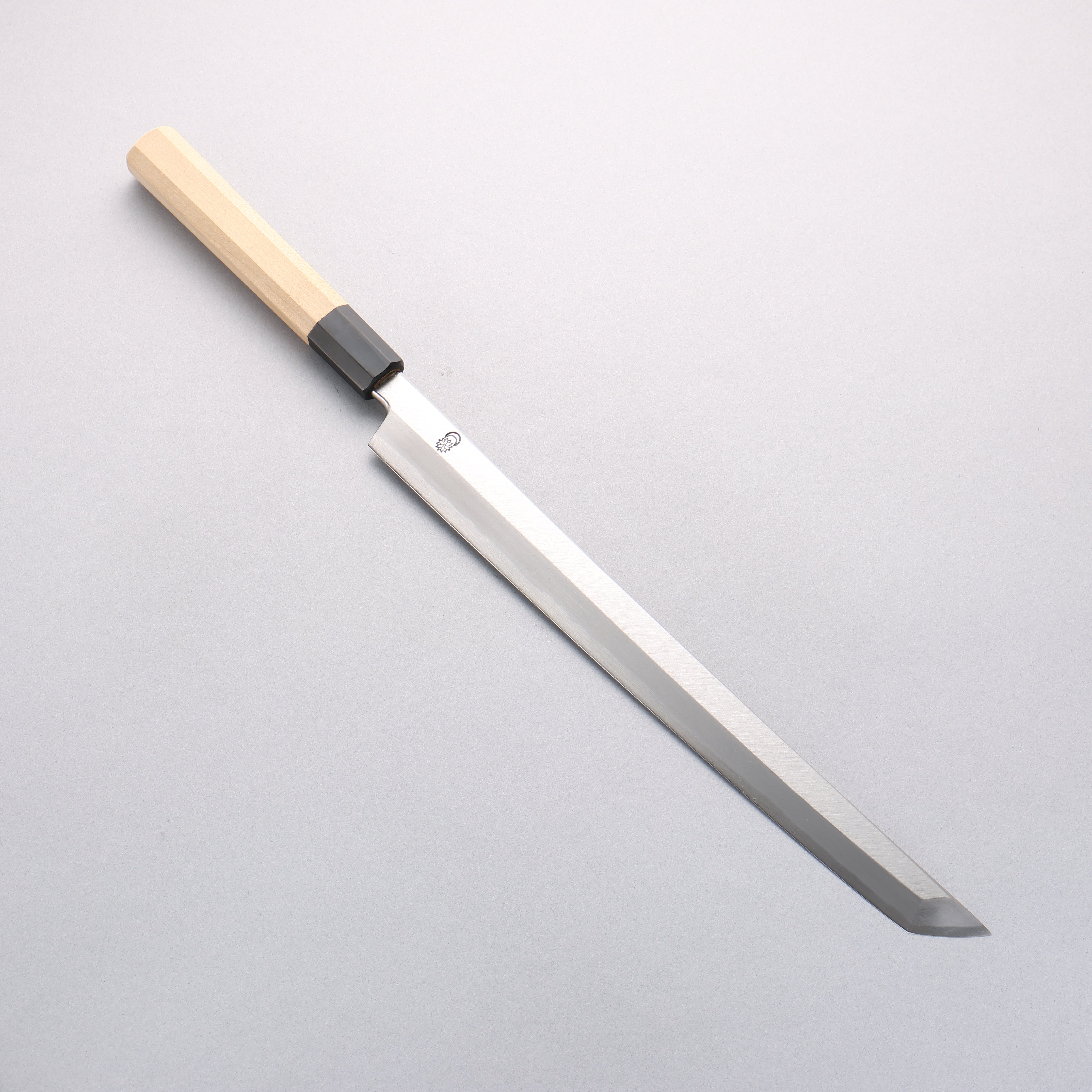 Premium Kikuzuki White Steel No.2 Sakimaru Takohiki Japanese Sushi Knife 300mm - Magnolia Wood Handle - Professional Chef's Knife for Sashimi, Sushi & Seafood Preparation