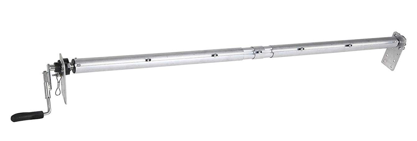 Aluminum Manual Truck & Trailer Hand Crank Tarp System (4.5' x 10') - Durable Cover for Cargo Protection, Hauling & Transport | Weatherproof & Easy to Use
