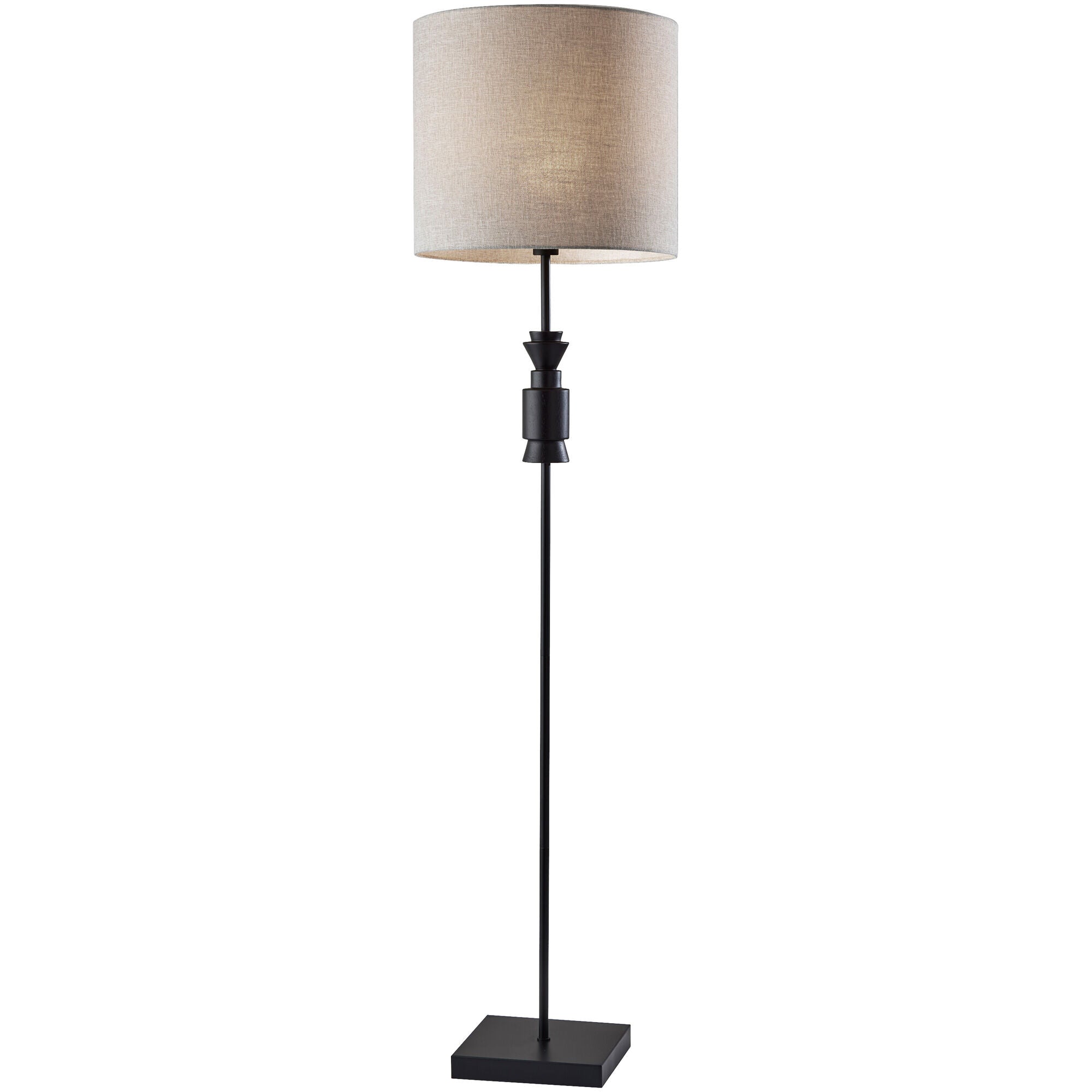 Modern Elton Floor Lamp - Adjustable Height LED Standing Light for Living Room, Bedroom & Office - Warm White & Cool White Dimmable Lighting for Reading & Relaxing
