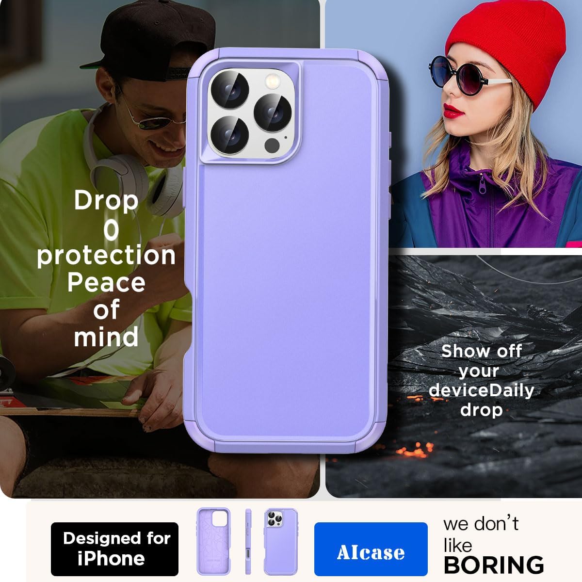 iPhone 16 Pro Case (6.3 Inch) - Magnetic Heavy Duty Drop Protection, Full Body Military Grade Shockproof Cover - Perfect for Outdoor Adventures & Daily Use