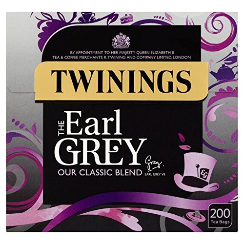 Twinings Earl Grey Tea Bags - 200 Count (600g) Premium Black Tea with Bergamot Flavor | Perfect for Home, Office & Gifting | Relaxing Afternoon Tea or Morning Boost