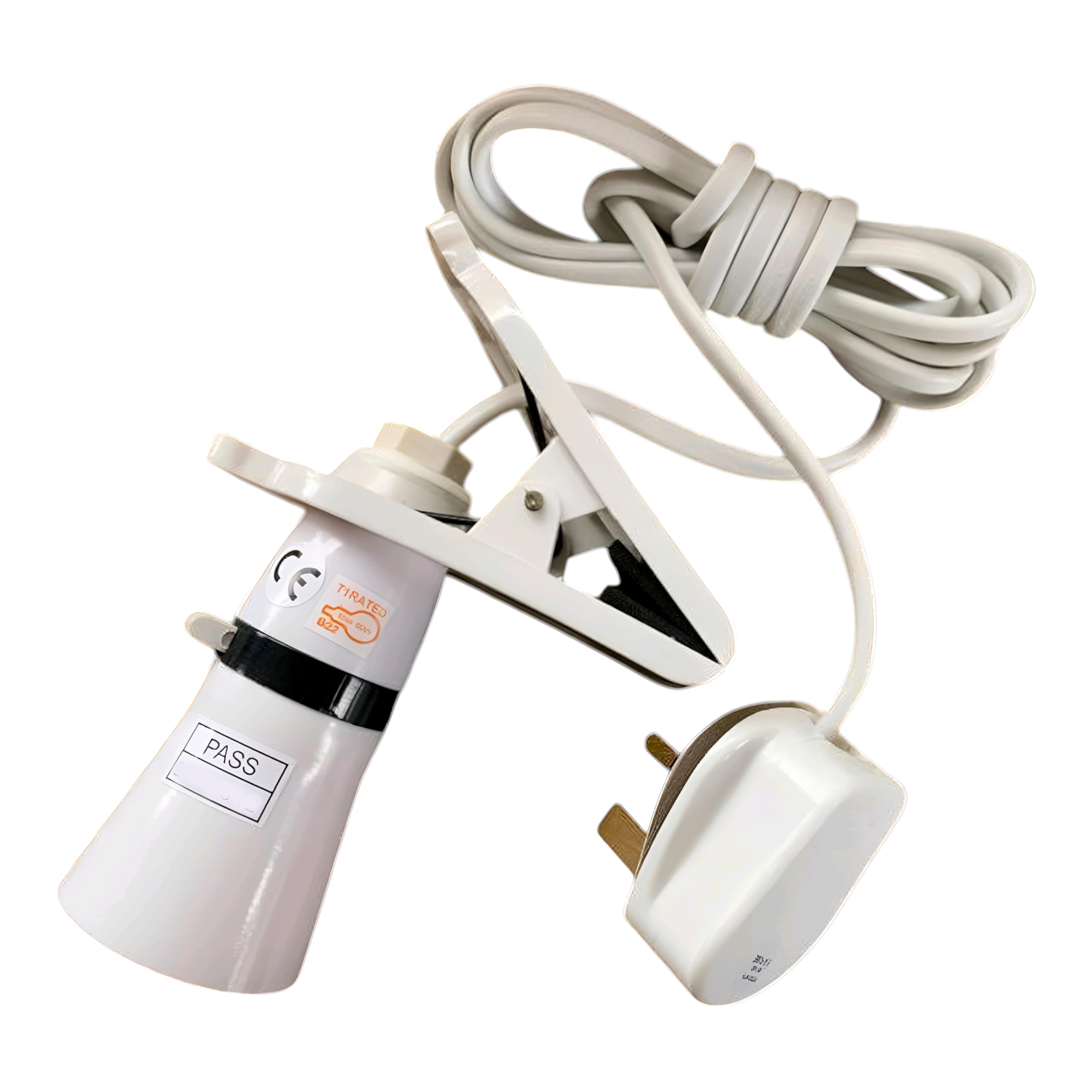 ProfitPlanet Clip Desk Lamp with LED Bayonet Bulb - Adjustable Clamp Light with 2M Cable & UK Plug - Portable Reading Light for Bedside, Office, Garage, Kitchen - Perfect for Studying, Working & Indoor Plants