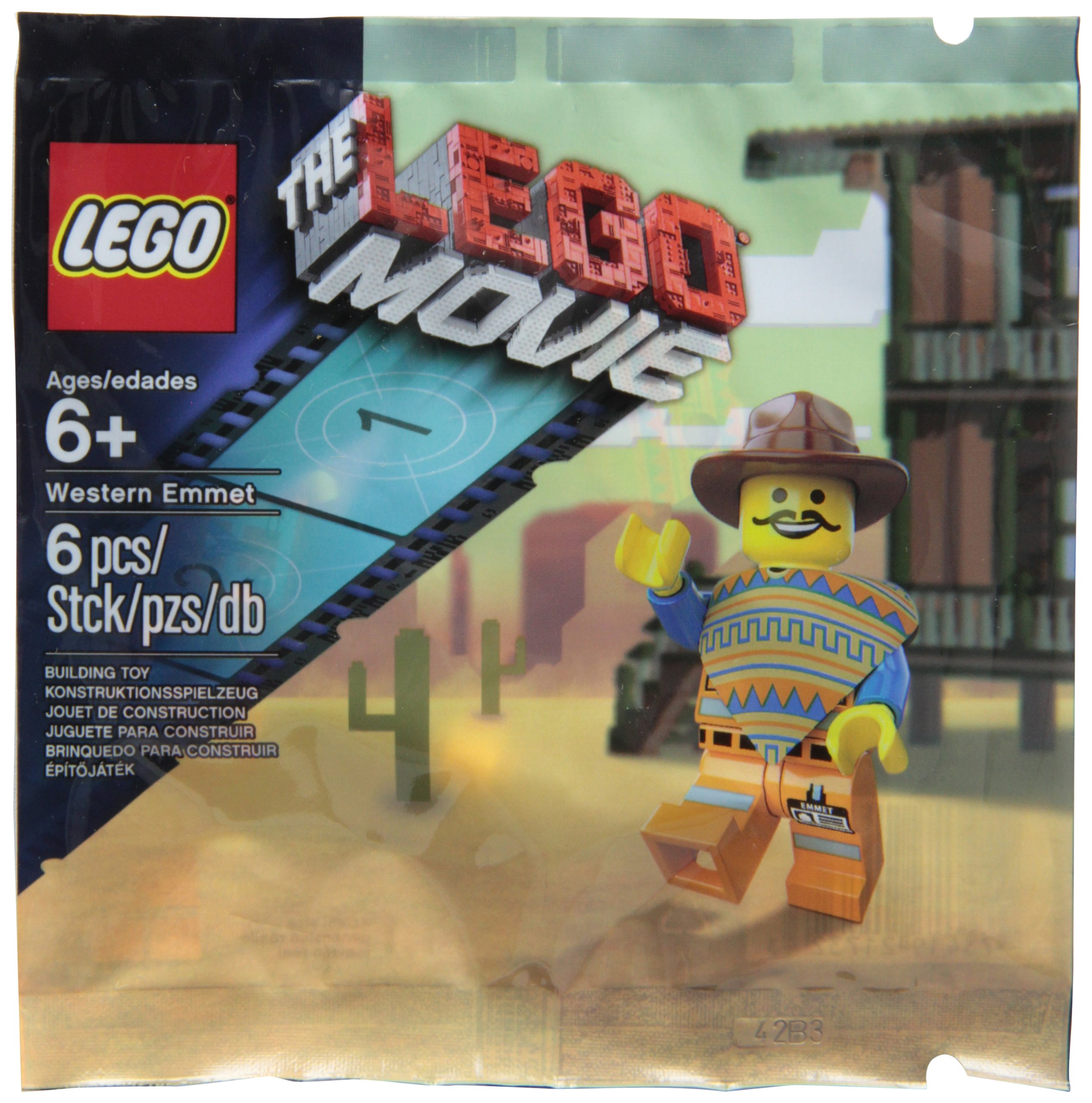 LEGO Western Emmet Exclusive Movie Figure - Collectible Minifigure for LEGO Movie Fans & Western-Themed Displays