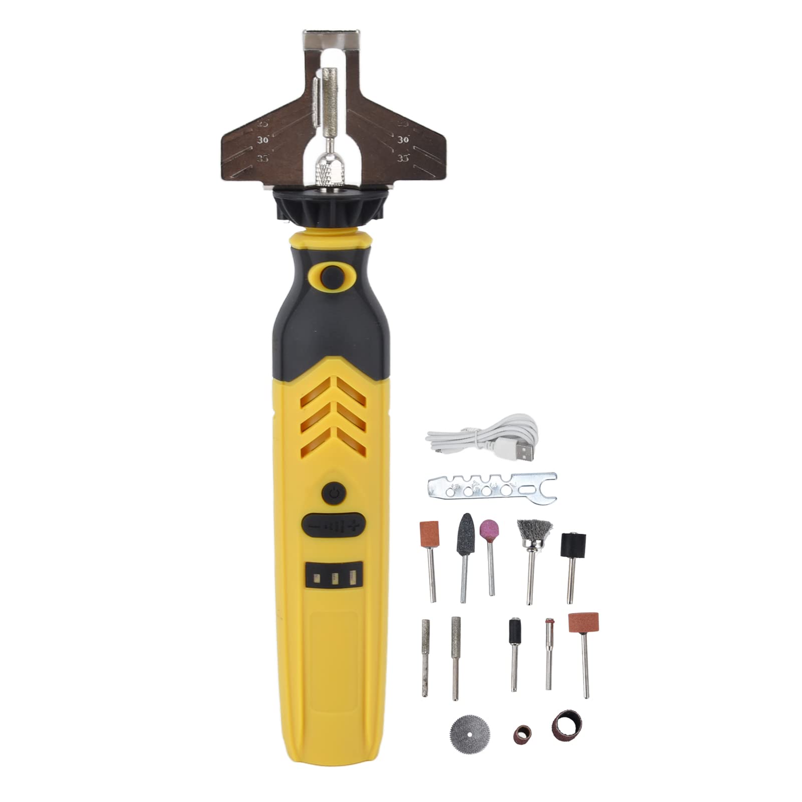 Chainsaw Sharpener Kit - DC3.6V 1500mAh USB Chain Grinder for Wood Cutting